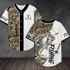 Fishing Personalized 3d Baseball Jersey kv