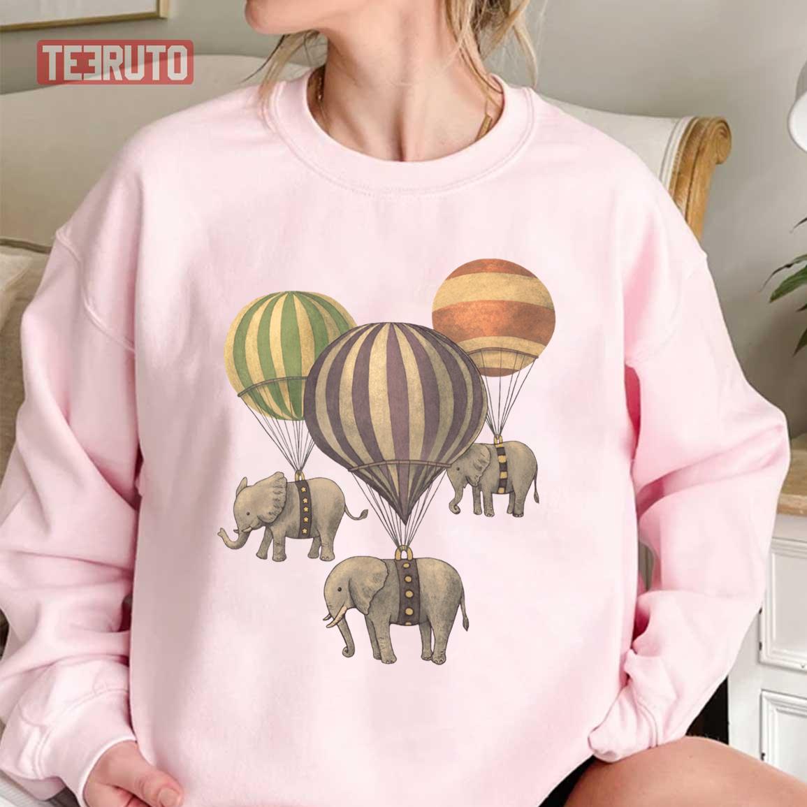 Flight Of The Elephants Fantasy Art Unisex Sweatshirt