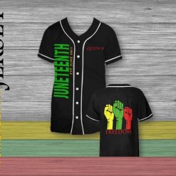 Freedom African Juneteenth Since 1865 Personalized 3d Baseball Jersey