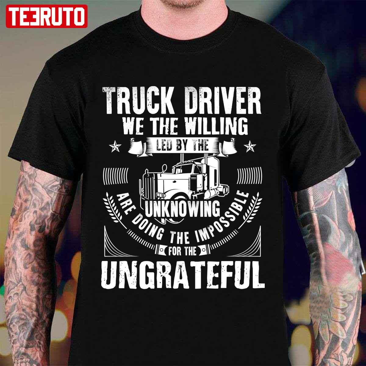Fun Truck Driver Truck Driver Shirt Trucker Gift Truck Driver Wife Diesel Shirt Truck Driv Unisex T-Shirt