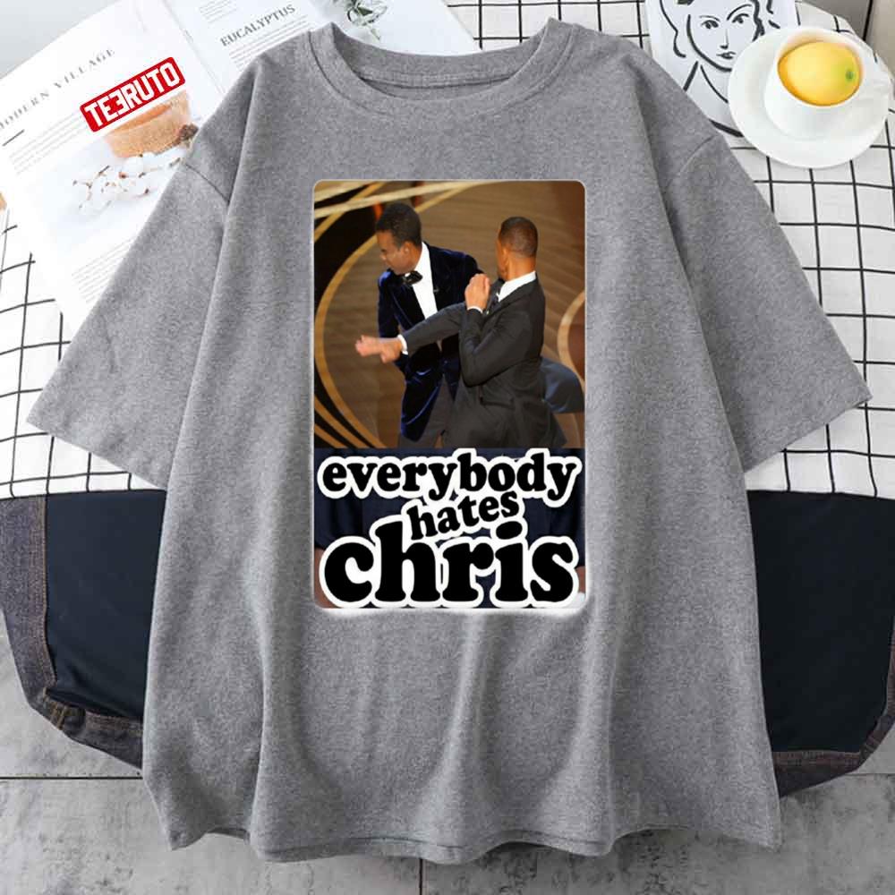 Funny Meme Will Smith Oscar 2022 Everybody Hates Chris Unisex T-Shirt