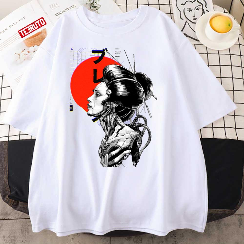 Geisha Cyberpunk Vaporwave Japanese Unisex T-Shirt