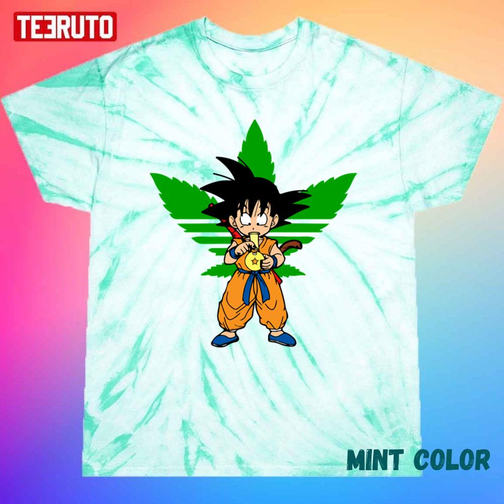 Goku Funny Canabis Unisex Tie Dye T-Shirt