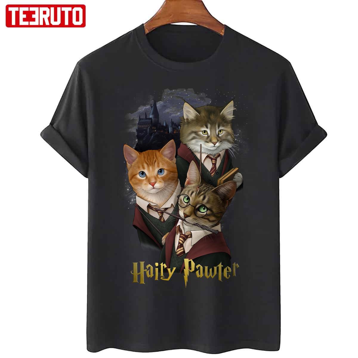 hairy pawter cat shirt