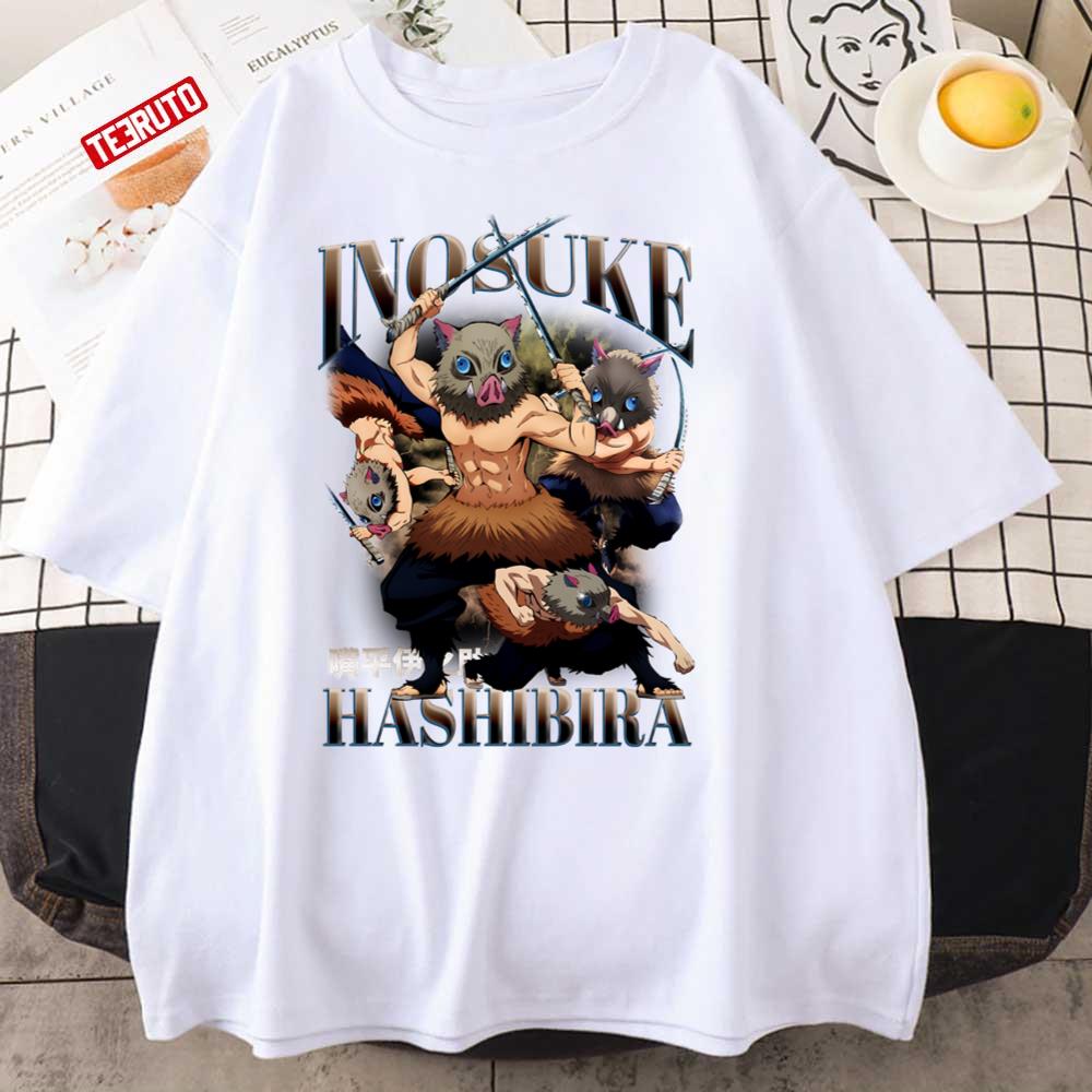 Hashibira Inosuke Demon Slayer 90s Graphic Bootleg Unisex T-Shirt