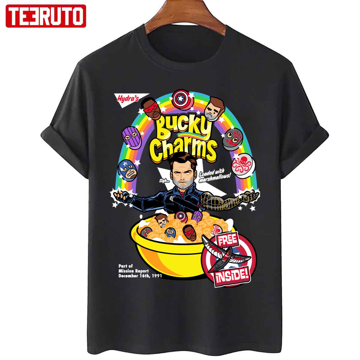 Hydra’s Bucky Charms Marvel Cereal Unisex T-Shirt