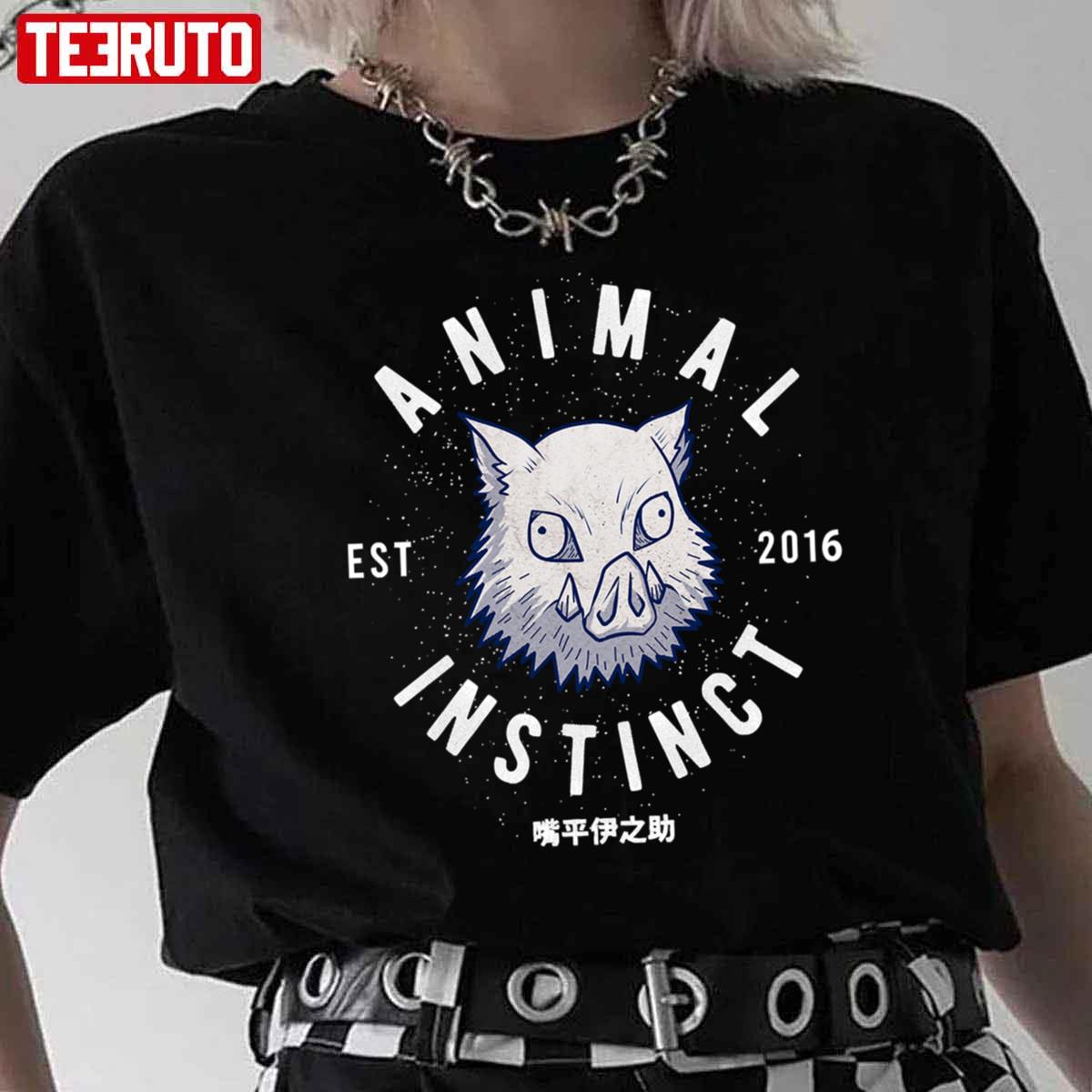 I’m A Beast Inosuke Hashibira Demon Slayer Animal Instinct Est 2016 Unisex T-Shirt