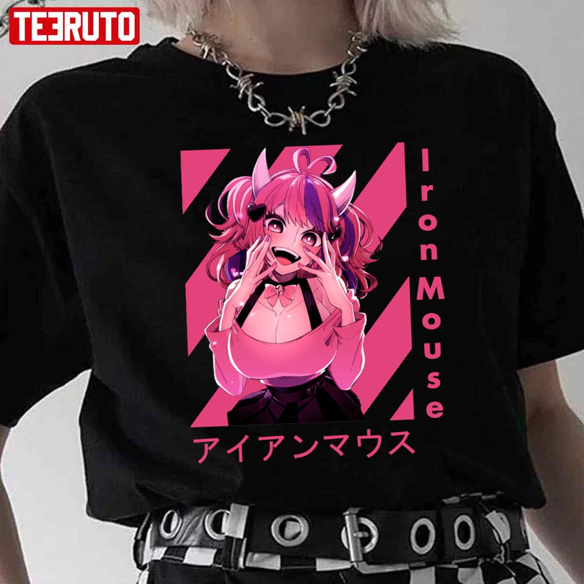 Iron Mouse Pink Japanese Anime Unisex T-Shirt