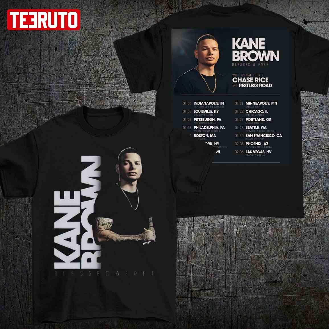 Kane Brown Blessed and Free Tour 2022 Unisex T-Shirt