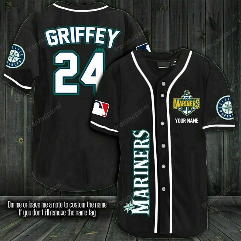 Ken Griffey Seattle Mariners Fanmade Personalized Baseball Jersey Shirt 177  in 2023