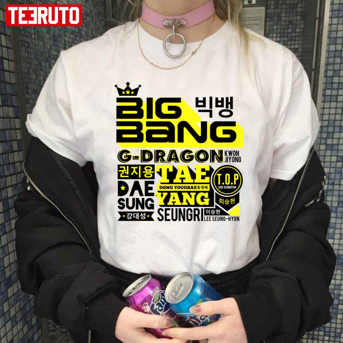 Kpop Big Bang Font Collage Unisex T-Shirt