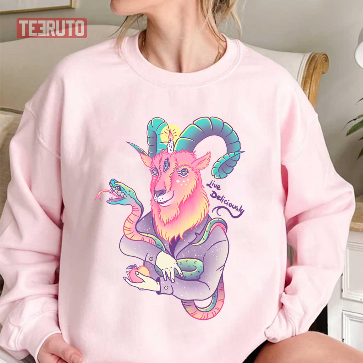 Live Deliciously Fantasy Art Unisex Sweatshirt