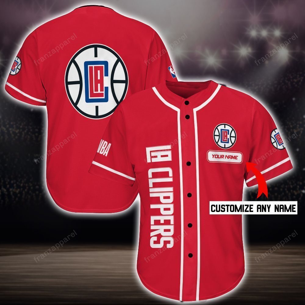 Los Angeles Clippers Personalized Baseball Jersey Shirt 65