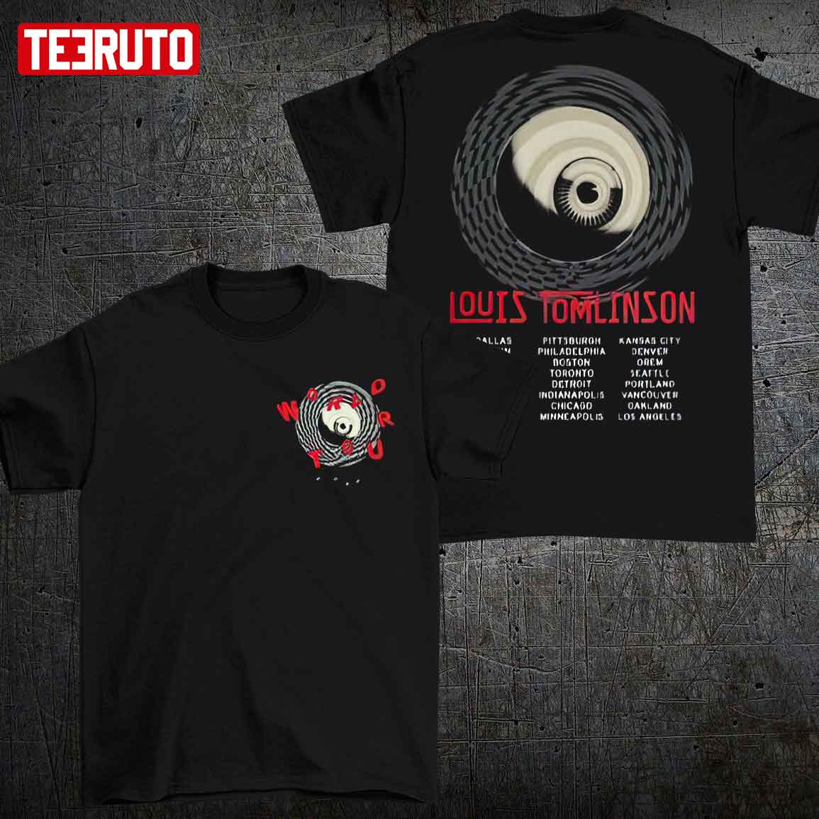 Louis Tomlinson World Tour Swirl Eye 2022 Unisex T-Shirt