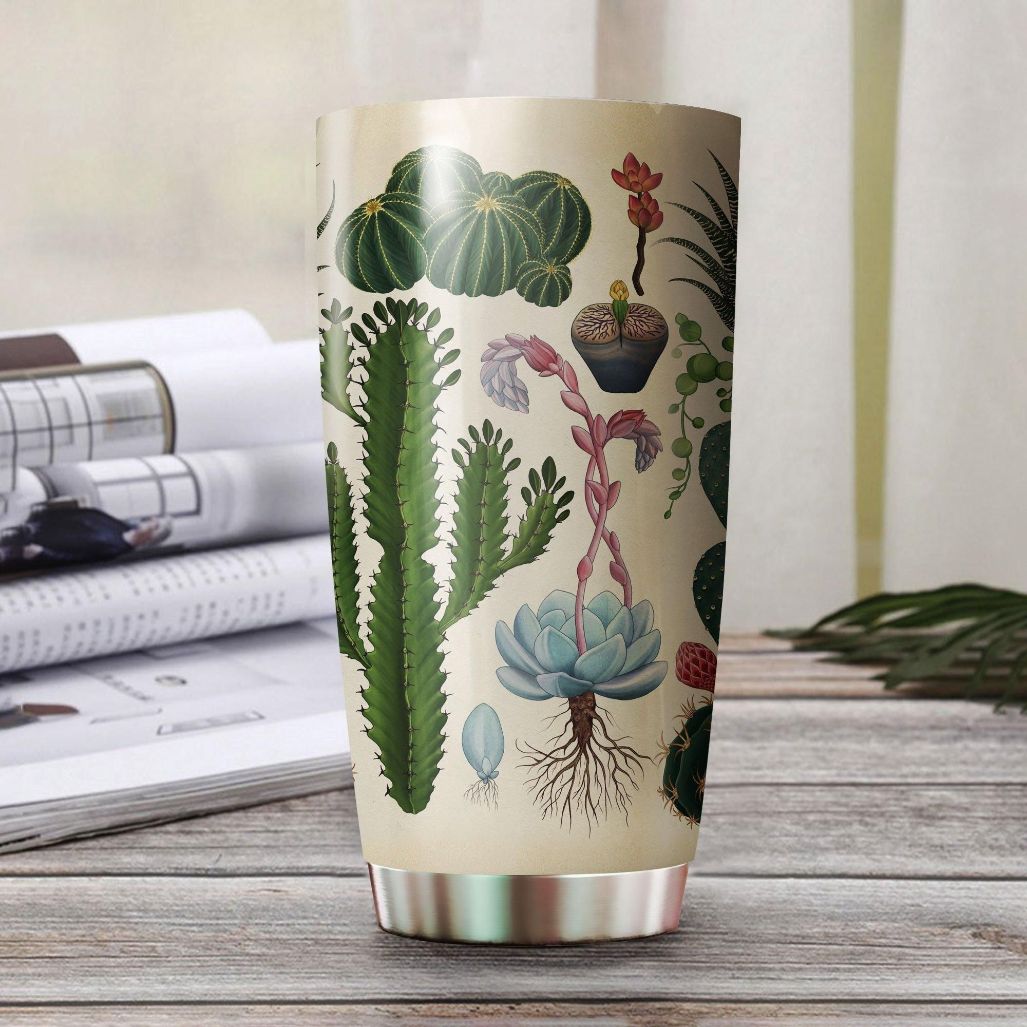 Love Cactus Stainless Steel Cup Tumbler