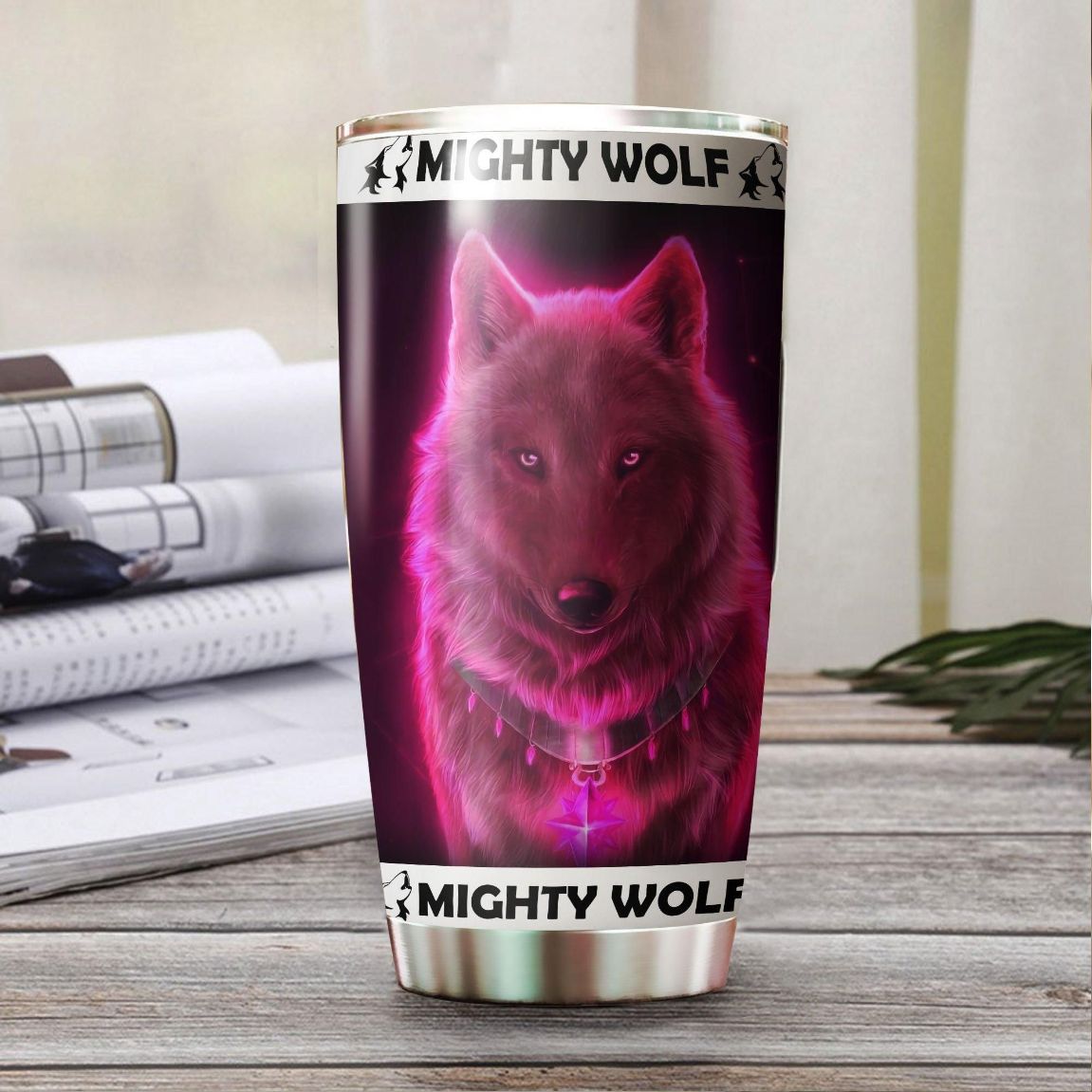 Love Wolf Stainless Steel Cup Tumbler