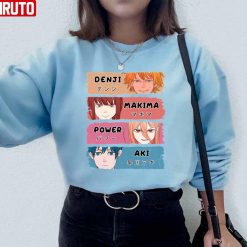 Makima Denji Power Aki Colors Unisex Sweatshirt