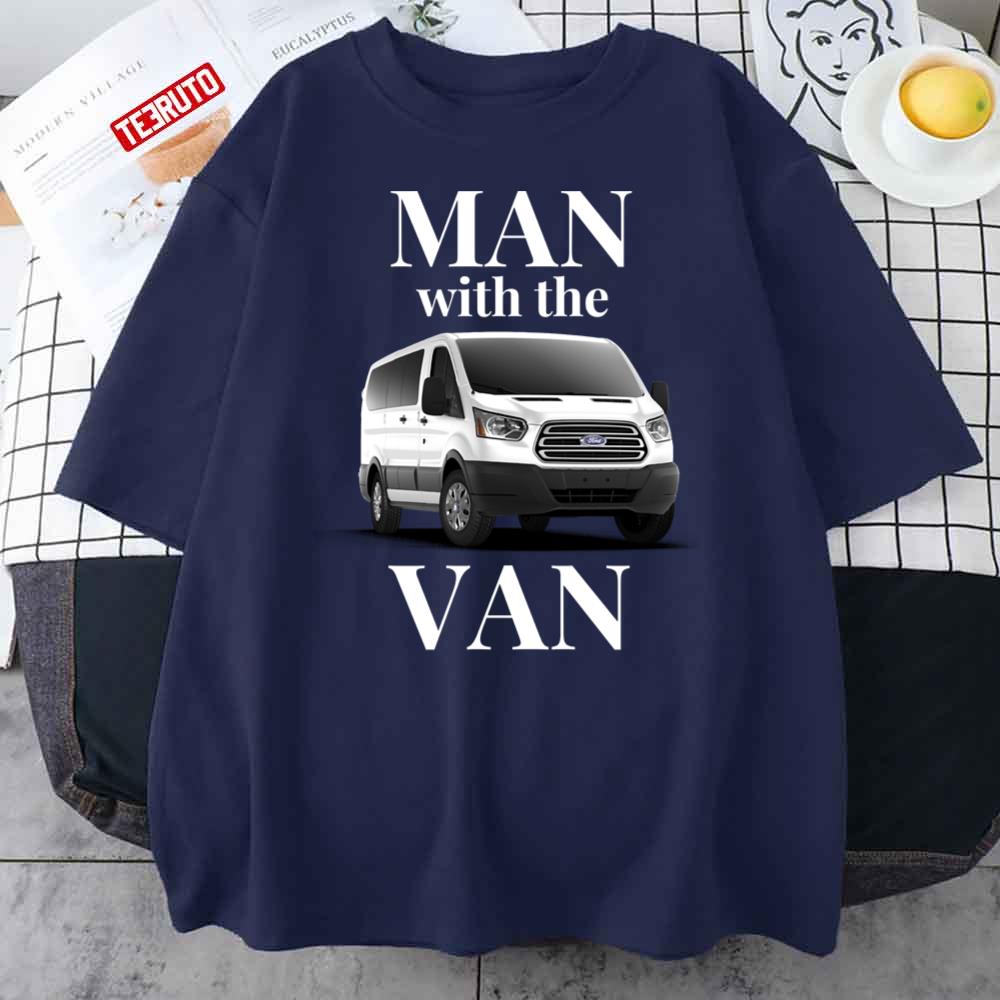 Man With The Van Transit Family Man White Low Roof Unisex T-Shirt