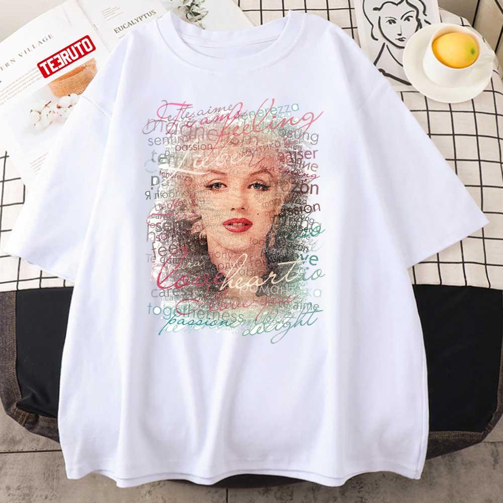 Marilyn Monroe Words Art Unisex T-Shirt