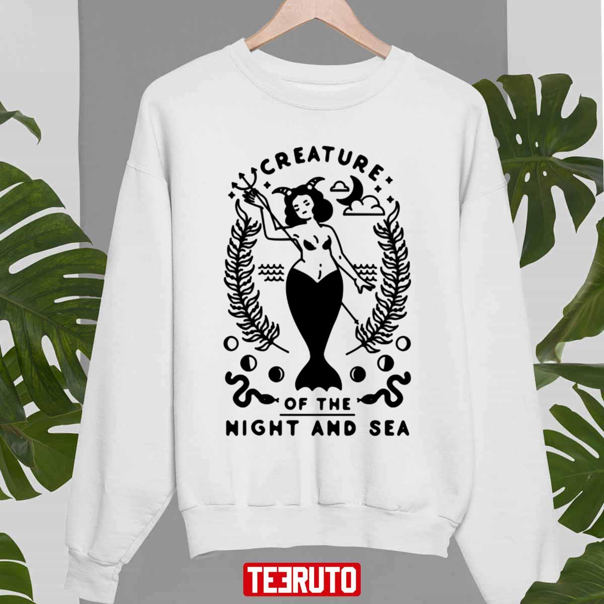 Mermaid Creature Of The Night And Sea Unisex Sweatshirt