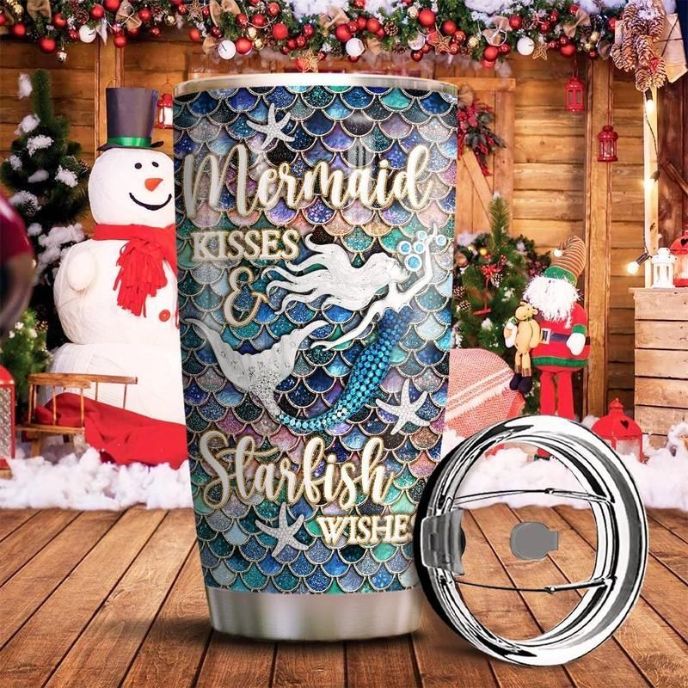Mermaid Starfish Stainless Steel Cup Tumbler