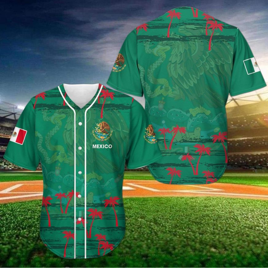 Skull Mexico Flag Personalized 3d Baseball Jersey kv - Teeruto