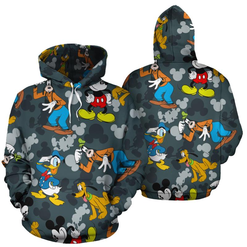 Mickey All Over Print 3D Printed Hoodie