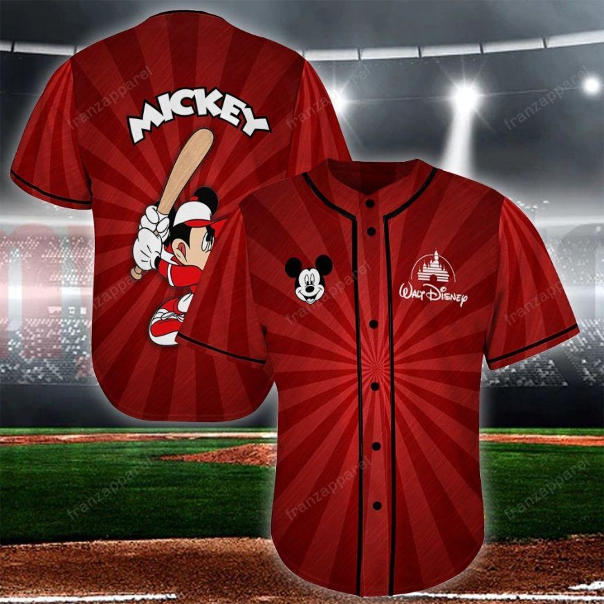 Mickey Jersey, Baseball Jersey, Black Baseball Jersey, Baseball Jersey