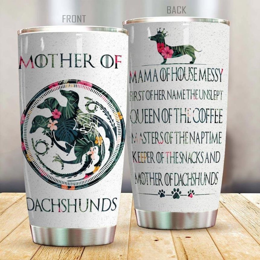 Mother Of Dachshund Stainless Steel Cup Tumbler