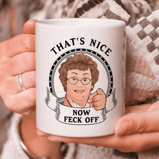 Mr Brown’s Boys Merry Mishaps That’s Nice Now Feck Off Premium Sublime Ceramic Coffee Mug White