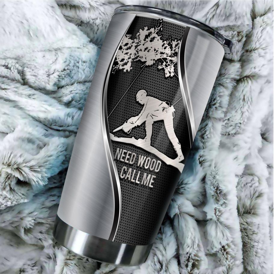 Need Wood Call Me Stainless Steel Cup Tumbler