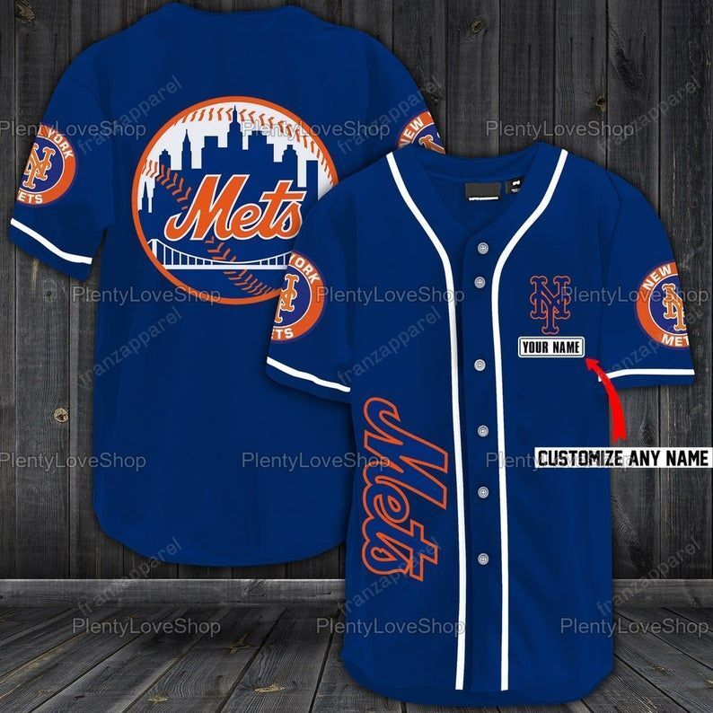 New York Mets Personalized Baseball Jersey 316 - Teeruto