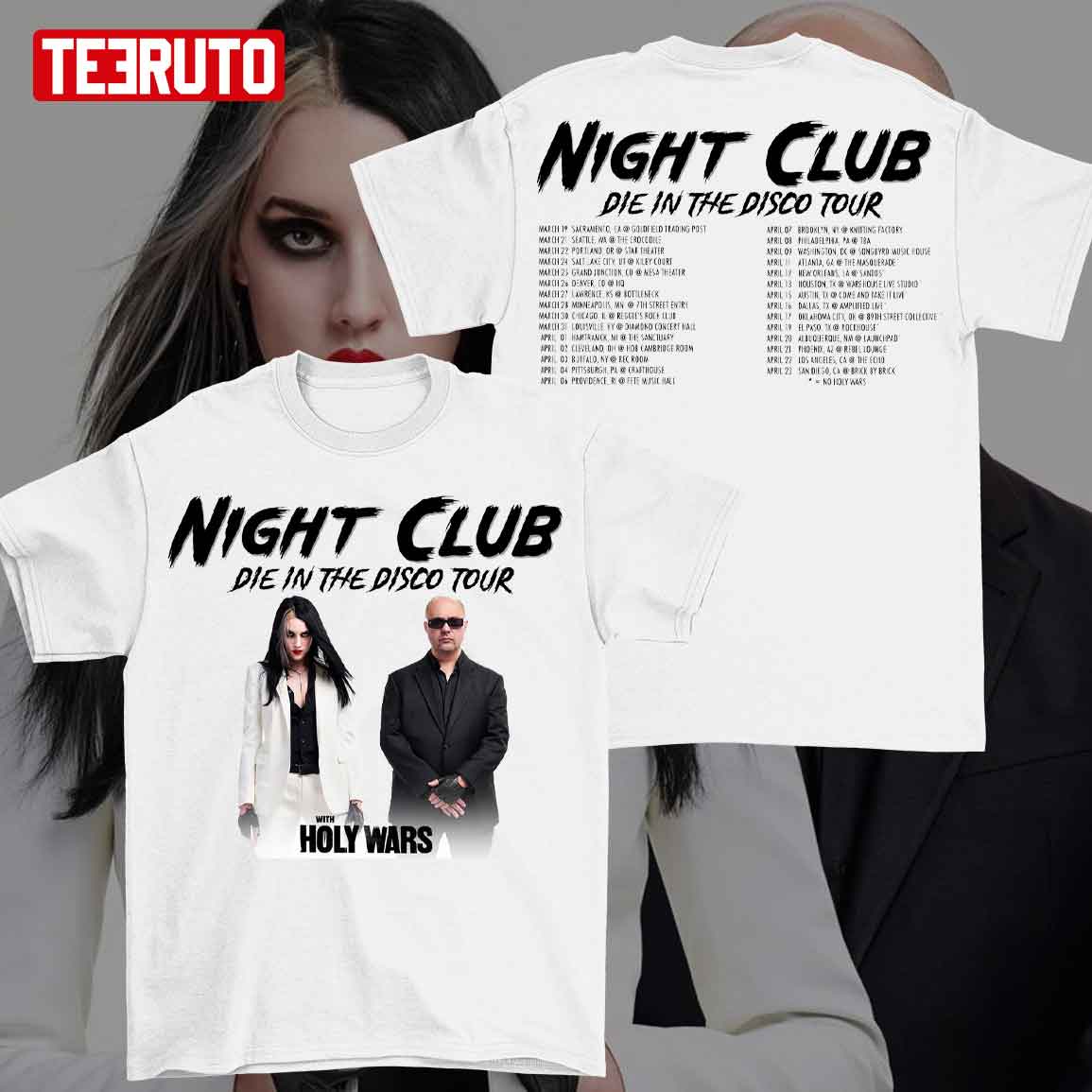 Night Club Die In The Disco Tour 2022 Unisex T-Shirt
