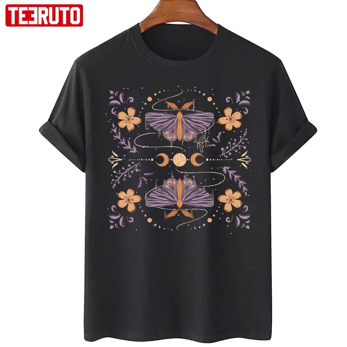 Night Moth Twins Magical Art Unisex T-Shirt