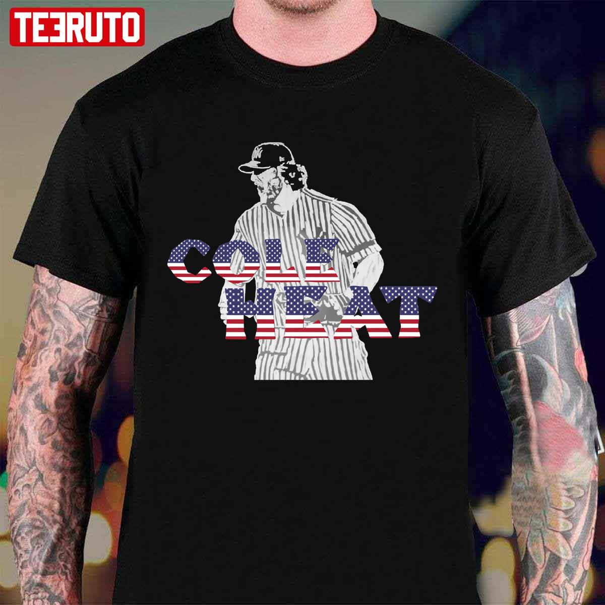 Nyy Gerrit Cole Heat Vintage America Flag Unisex T-Shirt