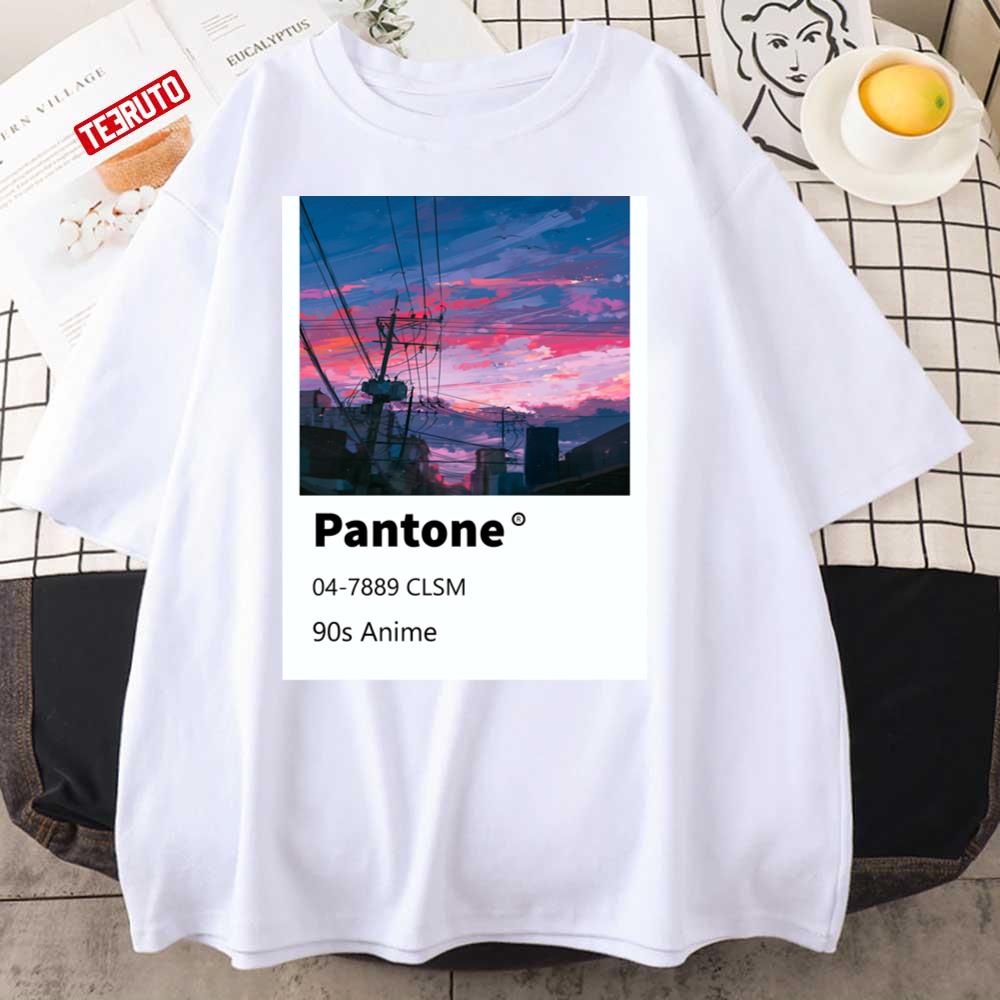 Pantone Anime 90s Sunset Amazing View Unisex T-Shirt