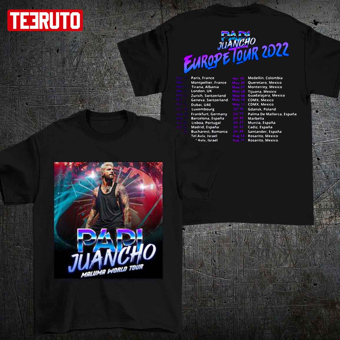 Papi Juancho Maluma 2022 World Tour Unisex T-Shirt