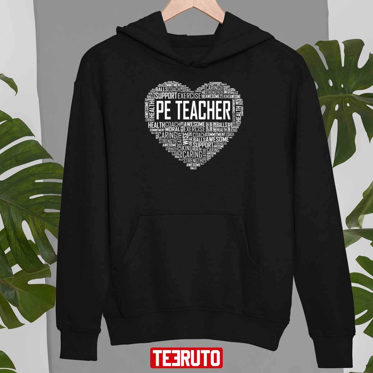 Pe Teacher Heart Unisex T-Shirt