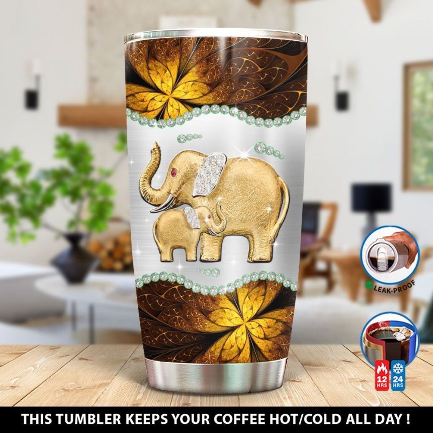 Personalized Elephant Golden Gift For You Tumbler