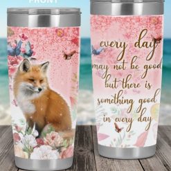 Personalized Foxes Something Good In Every Day Tumbler