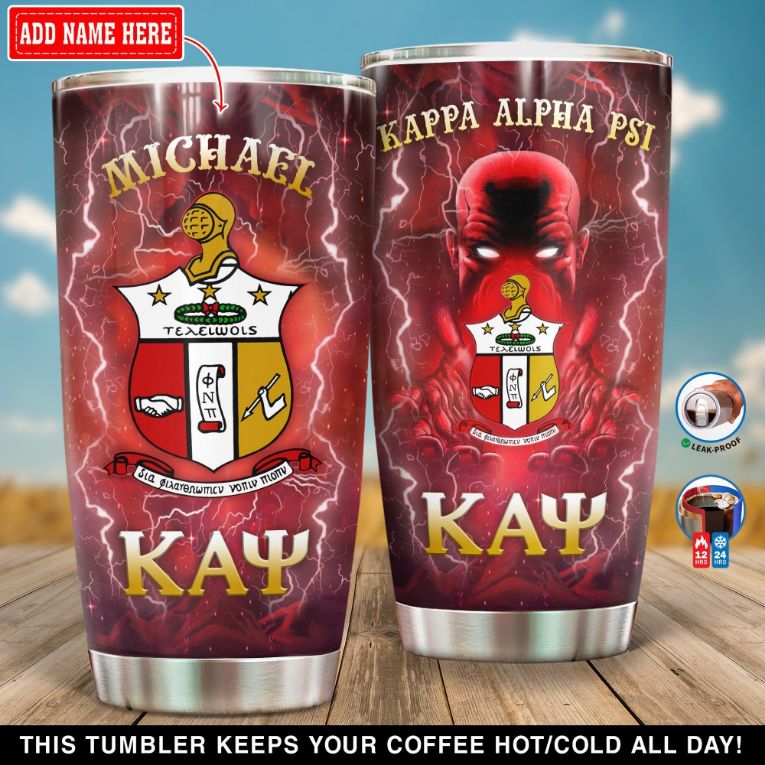 Personalized Kappa Alpha Psi Gift For Lover Day Travel Tumbler