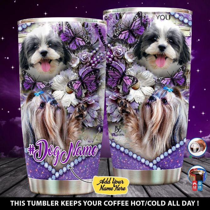 Shih Tzu Mom Stainless Steel Cup Tumbler - Teeruto