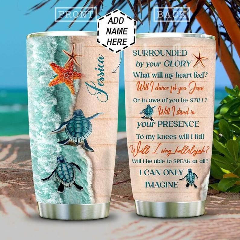 Personalized Turtle Starfish Ocean Gift For Lover Day Travel Tumbler