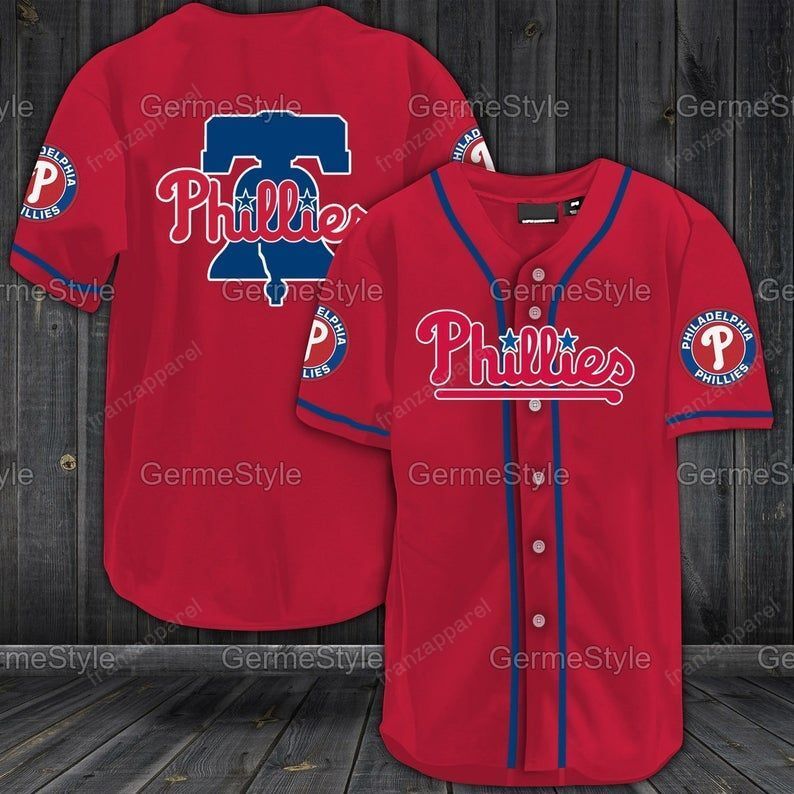 Philadelphia Phillies Personalized 3d Baseball Jersey 318 - Teeruto