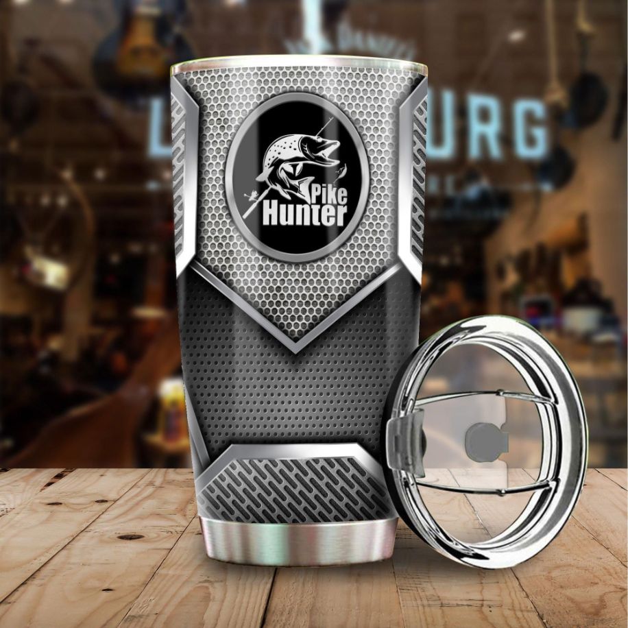 Fishing Man Stainless Steel Cup Tumbler - Teeruto