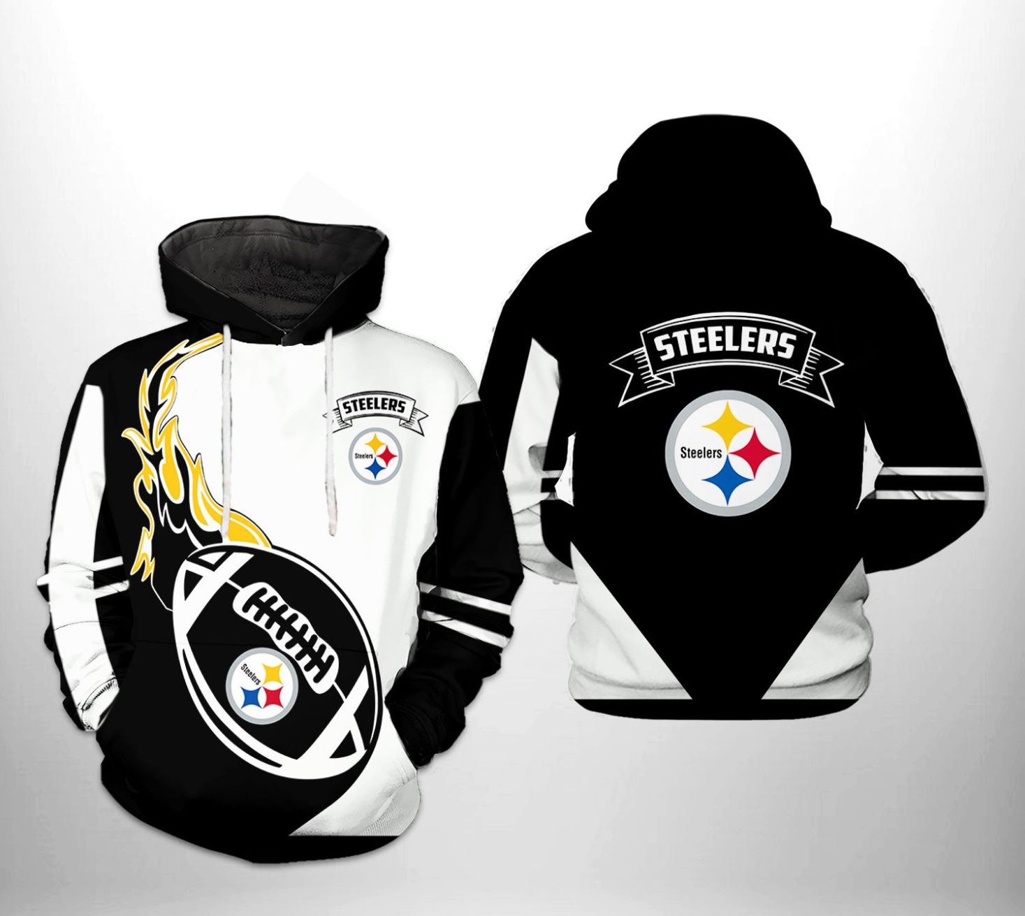 NFL Pittsburgh Steelers All Over Print 3D T Shirts I Pink I Can In