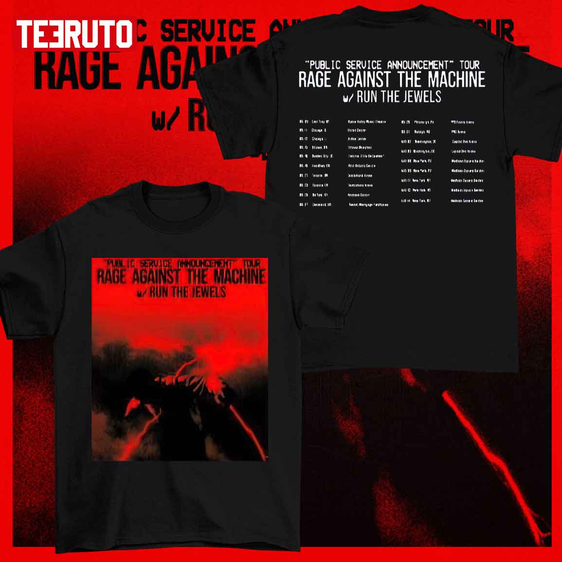 Rage Against The Machine 2022 Tour Run The Jewels Unisex T-Shirt