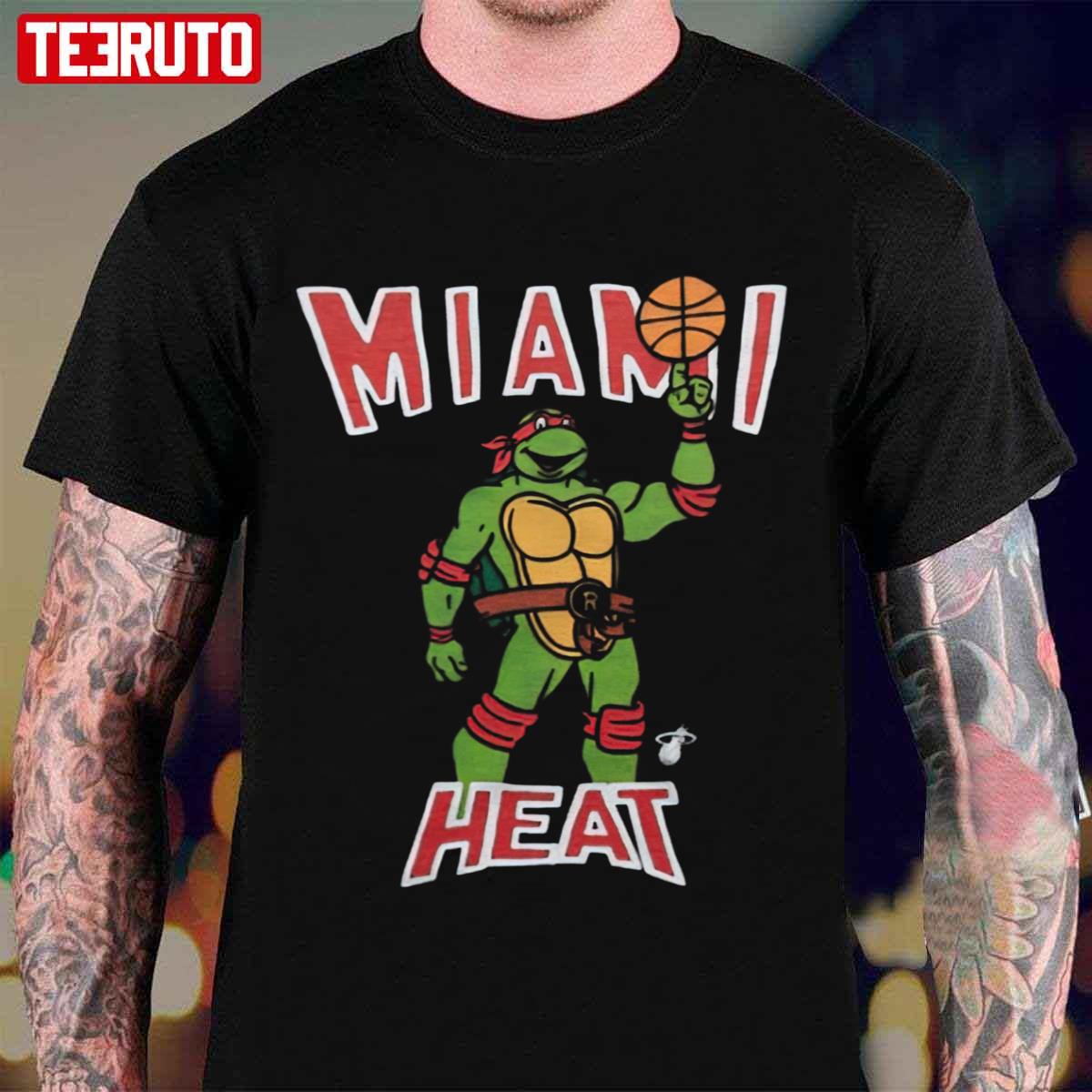 Raphael Teenage Mutant Ninja Turtles X Miami Heat Unisex T-Shirt