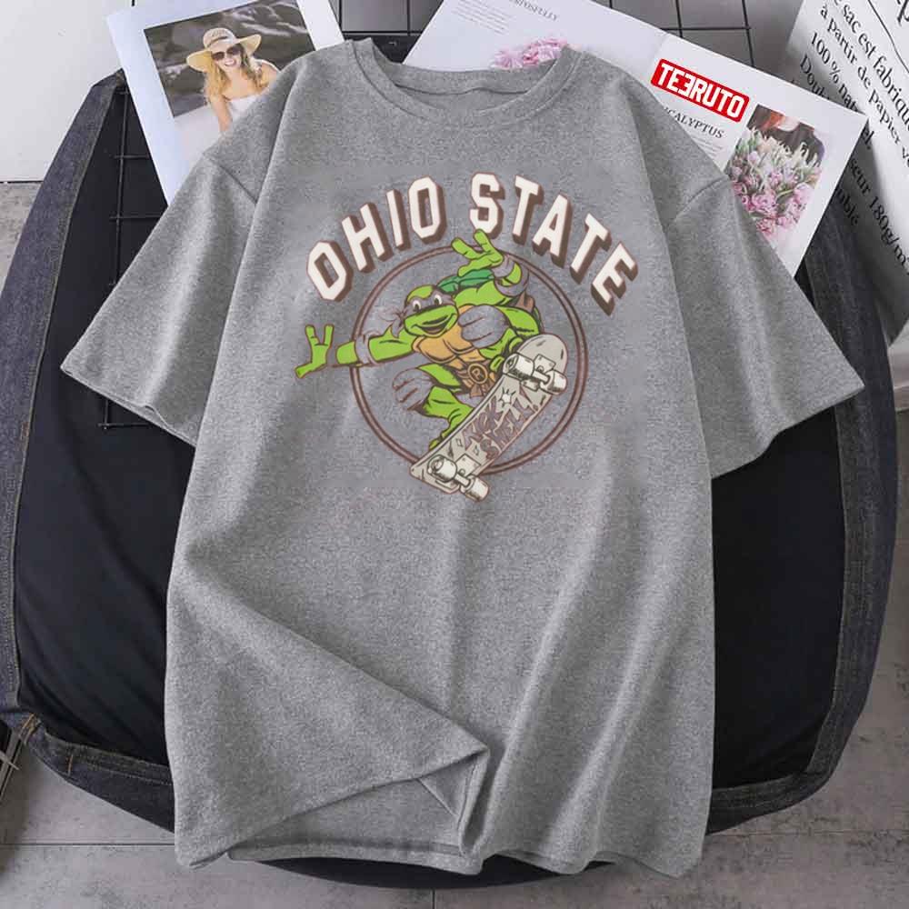 Raphael X Ohio State Kick Shell Teenage Mutant Ninja Turtles Unisex T-Shirt