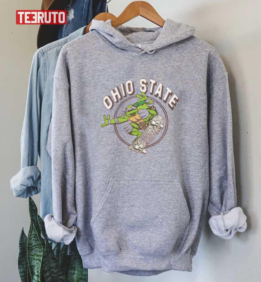 Raphael X Ohio State Kick Shell Teenage Mutant Ninja Turtles Unisex T-Shirt